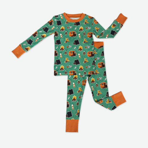 Ready, Set, Camp, Two-Piece Bamboo Pajama Set