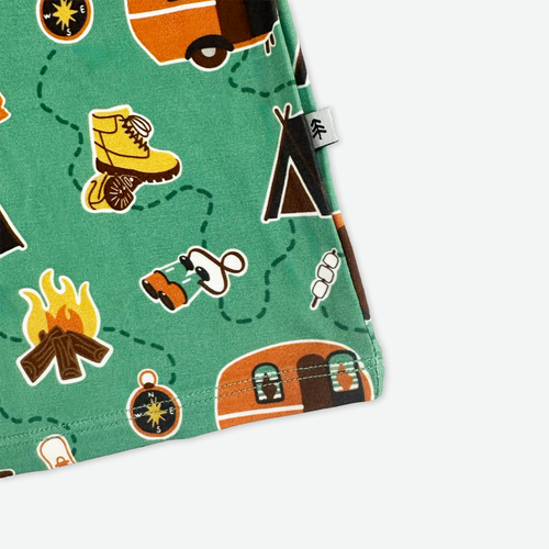 Ready, Set, Camp, Two-Piece Bamboo Pajama Set