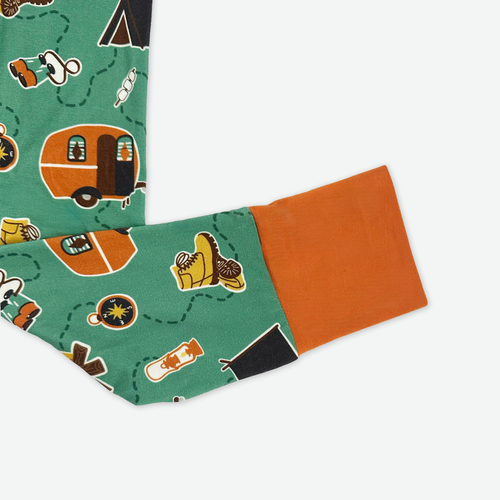 Ready, Set, Camp, Two-Piece Bamboo Pajama Set